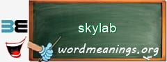 WordMeaning blackboard for skylab